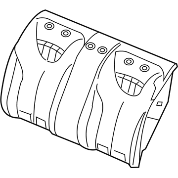 Mopar 5LH24DX9AA Rear Seat Back Cover 5LH24DX9AA Mopar Rear Seat Back Cover Illustration 1 of 1