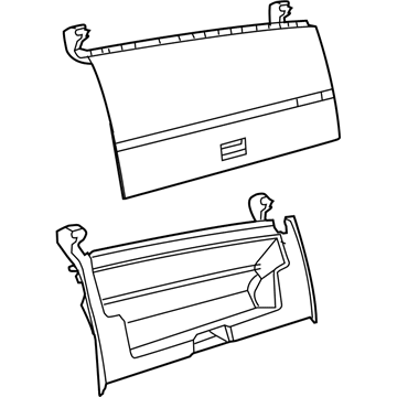 1HP18XDVAD Mopar Instrument Panel Glove Box Illustration 1 of 1
