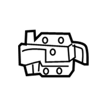 68006464AA Mopar Bracket-Cargo Door Hinge Pillar Illustration 1 of 1