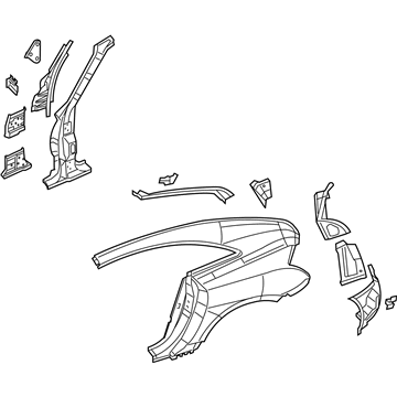 Mopar 5166768AA Body Side Aperture Panel 5166768AA Mopar Body Side Aperture Panel Illustration 1 of 1
