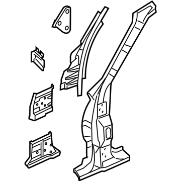 5142468AA Mopar Pillar-Front Illustration 1 of 1