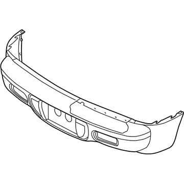 ZG96TZZAE Mopar Rear Bumper Cover Illustration 1 of 1