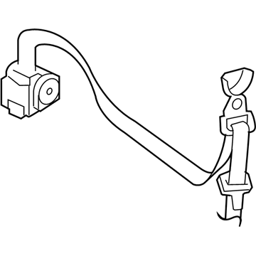 2012 Jeep Liberty Seat Belt - 5KJ70XDVAF