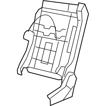 68071154AA Mopar Front Seat Back Frame Illustration 1 of 1