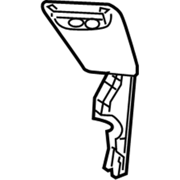 Mopar 1DU661D1AA Striker Bezel 1DU661D1AA Mopar Striker Bezel Illustration 1 of 1