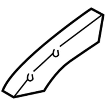 5136839AB Mopar Cover-Rear Side Rail Illustration 1 of 1