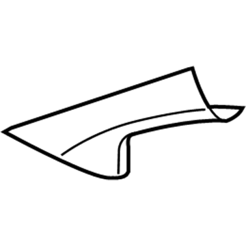 YD76HDAAF Mopar A Pillar Panel Illustration 1 of 1