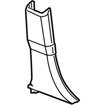 YD82XDVAG Mopar B Pillar Lower Trim Panel Illustration 1 of 1