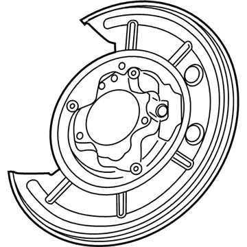 68133195AA Mopar Brake Backing Plate Illustration 1 of 1