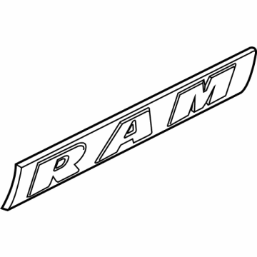68235558AA Mopar Nameplate Illustration 1 of 1