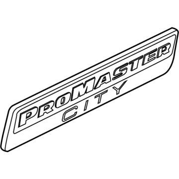 68235560AA Mopar NAMEPLATE-Rear Door Illustration 1 of 1