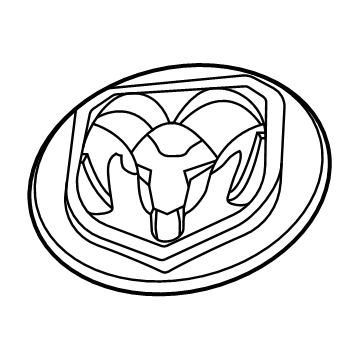 6EX84LXHAA Mopar MEDALLION-Rear Door Illustration 1 of 1