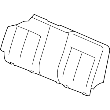 Mopar 1BB211D5AA Rear Seat Back Cover 1BB211D5AA Mopar Rear Seat Back Cover Illustration 1 of 1