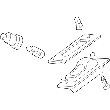 Mopar MR439548 Lamp Pkg-License Plate MR439548 Mopar Lamp Pkg-License Plate Illustration 1 of 1