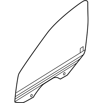 5076886AD Mopar Front Door Glass Illustration 1 of 1