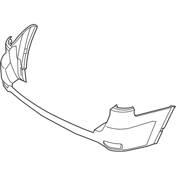 68157470AB Mopar Rear Upper Bumper Cover Illustration 1 of 1