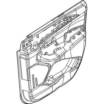 7GS691T5AA Mopar Front Door Trim Panel Illustration 1 of 1