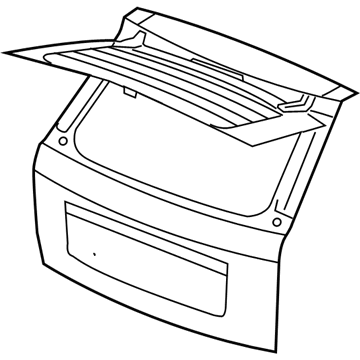 Mopar 55399066AC Liftgate Liftgate 55399066AC Mopar Liftgate Liftgate Illustration 1 of 1