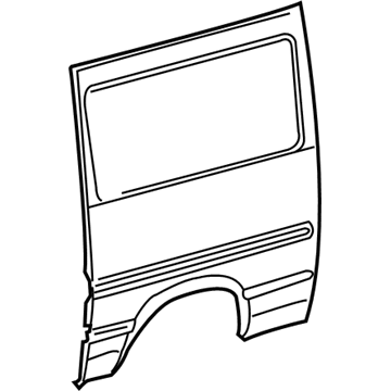 5104212AA Mopar Body Side Rear Panel Illustration 1 of 1