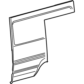 5121941AA Mopar Body Side Rear Panel Illustration 1 of 1