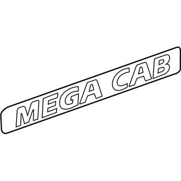 55077837AA Mopar Nameplate Illustration 1 of 1