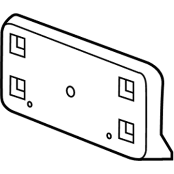 2008 Dodge Challenger License Plate - 4805956AA