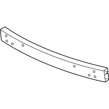 68020711AA Mopar Rear Bumper Beam Illustration 1 of 1