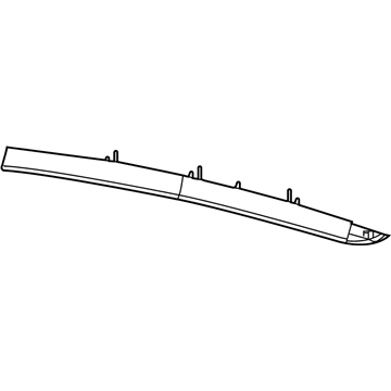 5SZ79DX9AB Mopar Liftgate Trim Upper Panel Illustration 1 of 1