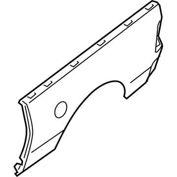 68027713AC Mopar Box Side Outer Panel Illustration 1 of 1