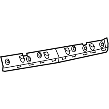 68196751AA Mopar Exhaust Shield Illustration 1 of 1