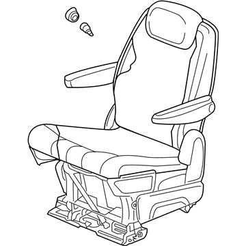 1CF541D5AA Mopar Seat-Rear Quad Illustration 1 of 1