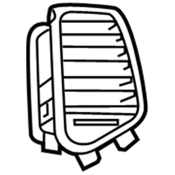 1UQ85SZ7AC Mopar Air Conditioning & Heater Outlet Illustration 1 of 1