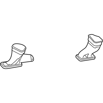55038060AC Mopar Floor Distribution Duct Illustration 1 of 1