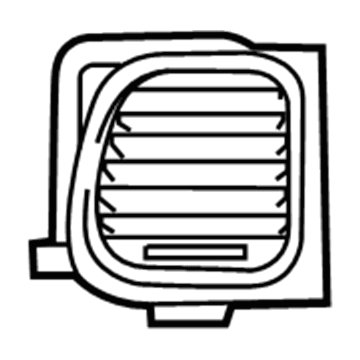 Mopar 1UQ86SZ7AD Air Conditioning & Heater Outlet 1UQ86SZ7AD Mopar Air Conditioning & Heater Outlet Illustration 1 of 1