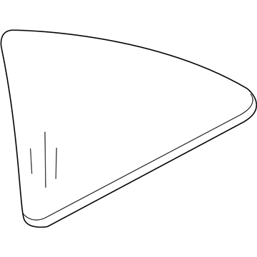 5096778AA Mopar Quarter Glass Illustration 1 of 1