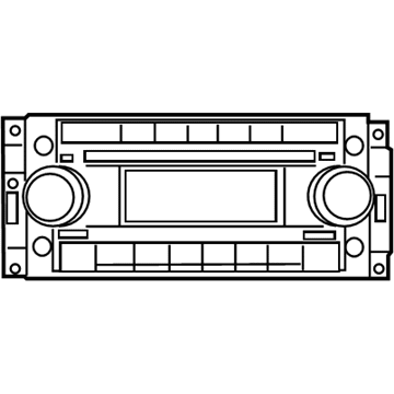 5064951AK Mopar Multi Media Radio Illustration 1 of 1