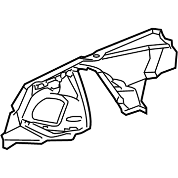 5142526AA Mopar Wheelhouse Panel Illustration 1 of 1