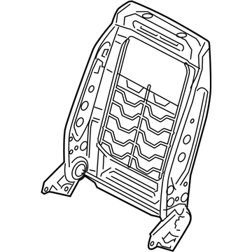 4610347AC Mopar Front Seat Back Frame Illustration 1 of 1
