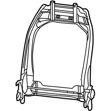 68248240AC Mopar Front Seat Back Frame Illustration 1 of 1