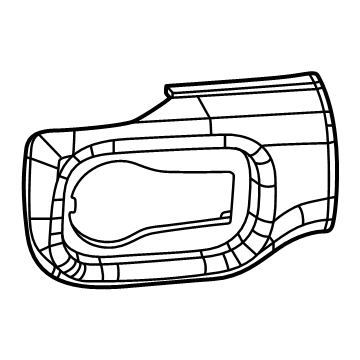 Mopar 6BK75ZDMAB Instrument Panel Bezel 6BK75ZDMAB Mopar Instrument Panel Bezel Illustration 1 of 1