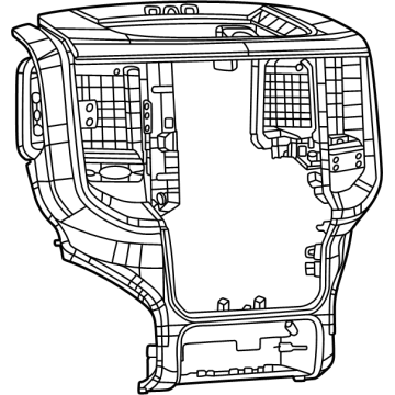 7HU861AHAA Mopar Instrument Panel Bezel Illustration 1 of 1
