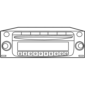5140748AA Mopar Radio-AM/FM Cd W/NAV & Cd-Ctrl Illustration 1 of 1