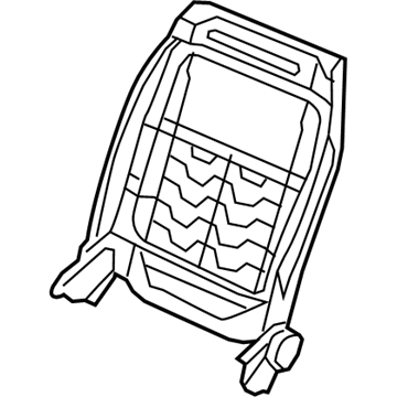 4610145AA Mopar Front Seat Back Frame Illustration 1 of 1