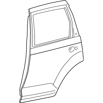5015896AE Mopar Rear Panel Illustration 1 of 1