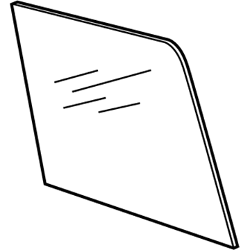 5155455AB Mopar Rear Door Glass Illustration 1 of 1