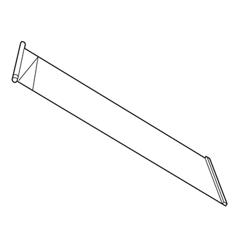 Mopar 1SX57ML2AB Sunroof Sunshade 1SX57ML2AB Mopar Sunroof Sunshade Illustration 1 of 1