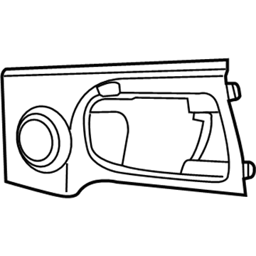 1DF97DKAAD Mopar Door Trim Panel Bezel Illustration 1 of 1