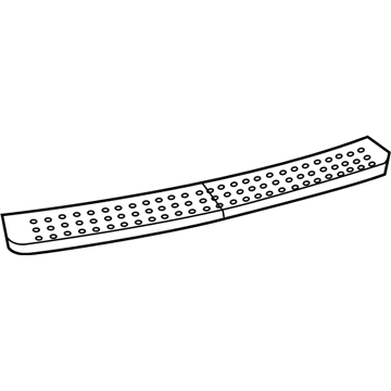 68003906AA Mopar SCUFF Pad-Rear FASCIA Illustration 1 of 1