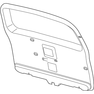 5KG78ZJ8AB Mopar Liftgate Trim Panel Illustration 1 of 1