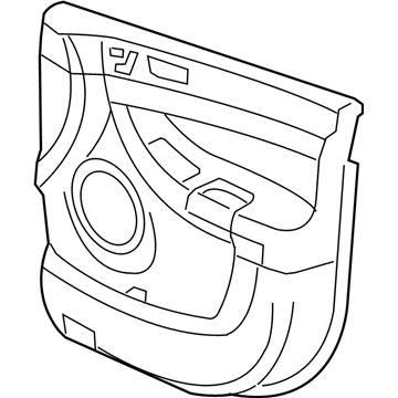 Mopar YP601DVAA Front Door Trim Panel YP601DVAA Mopar Front Door Trim Panel Illustration 1 of 1